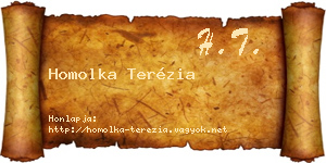 Homolka Terézia névjegykártya